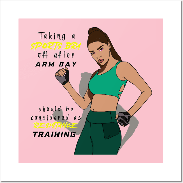 Resistance Training Funny Wall Art by By Diane Maclaine